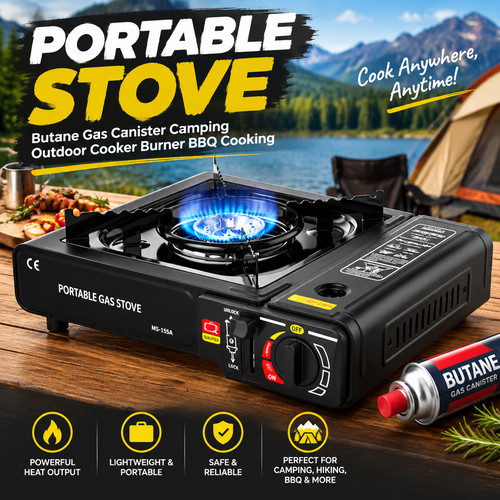 Portable butane gas - portable, stove