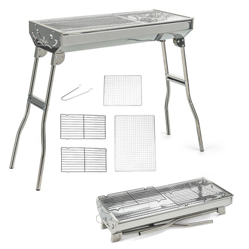 Folding bbq charcoal barbecue - bbq,