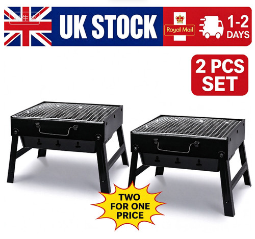 2pcs folding charcoal bbq - 2pcs,