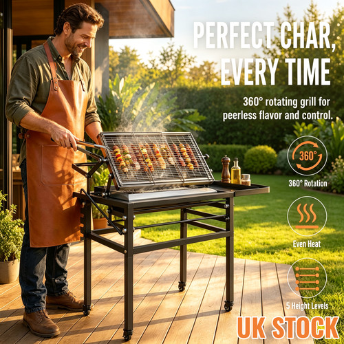 Portable rotating charcoal - portable,