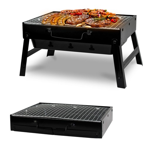 Portable folding charcoal bbq - charcoal,