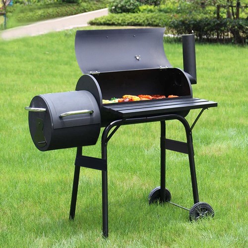 Large charcoal barrel bbq - charcoal,