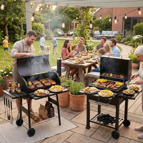 Charcoal bbq drum barrel - charcoal,