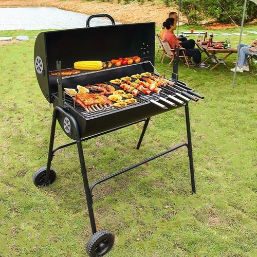 Large outdoor bbq charcoal - outdoor,