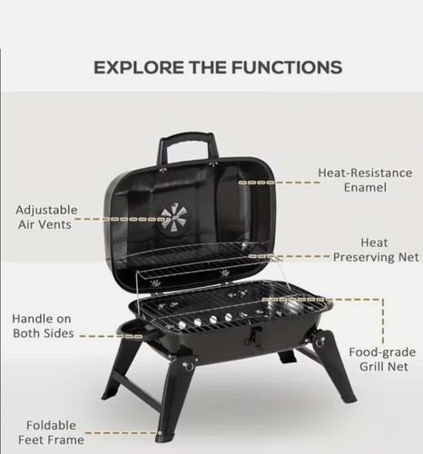 Uniflame portable charcoal - portable,