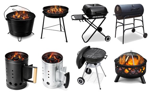 Portable charcoal bbq grill - charcoal,