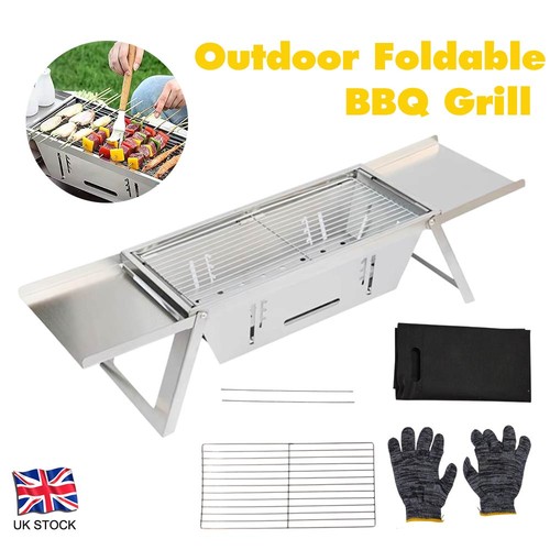Portable folding charcoal bbq - charcoal,