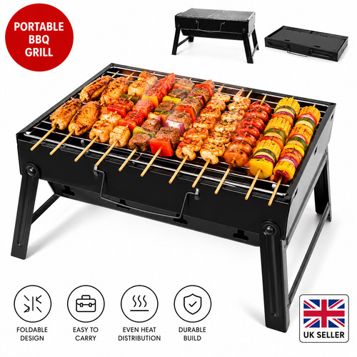 Portable folding bbq grill - folding,