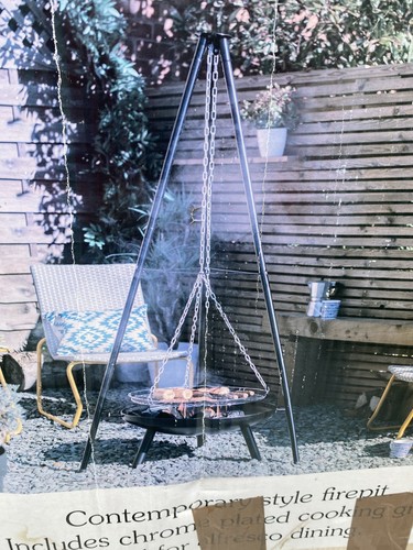 Gardenline tripod fire pit - fire,
