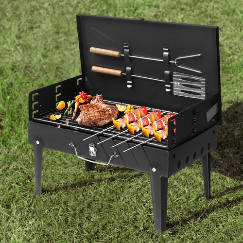 Portable folding charcoal bbq - portable,
